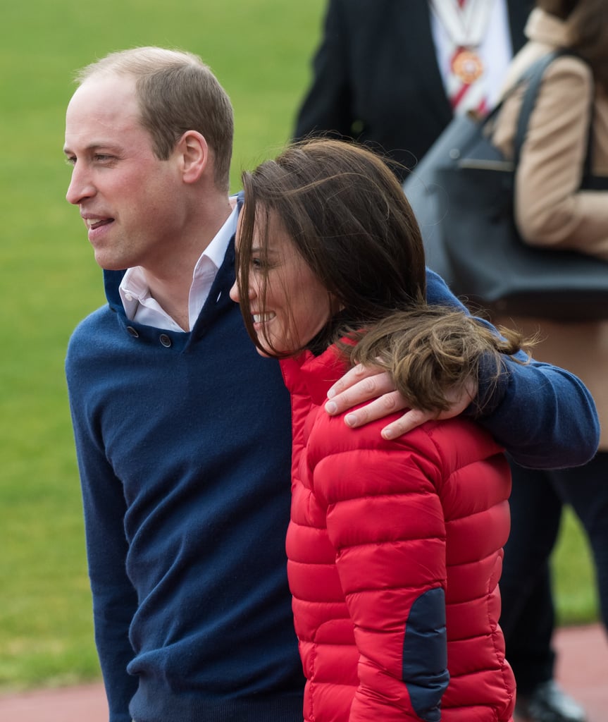 Prince William Touching Kate Middleton's Back Pictures