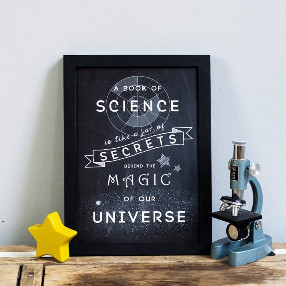 A book of science is like a jar of secrets