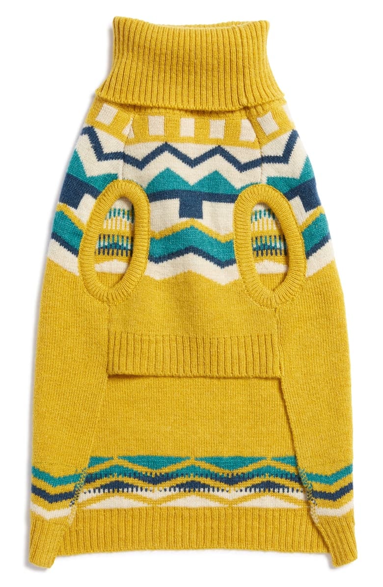 Lovethybeast Sienna Fair Isle Wool Dog Sweater Paws What You Re