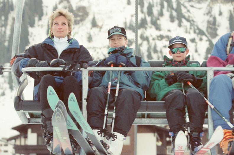 When she managed a perfect mom coif on a ski lift.