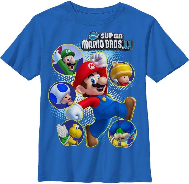 Super Mario Bros. U Cast Tee