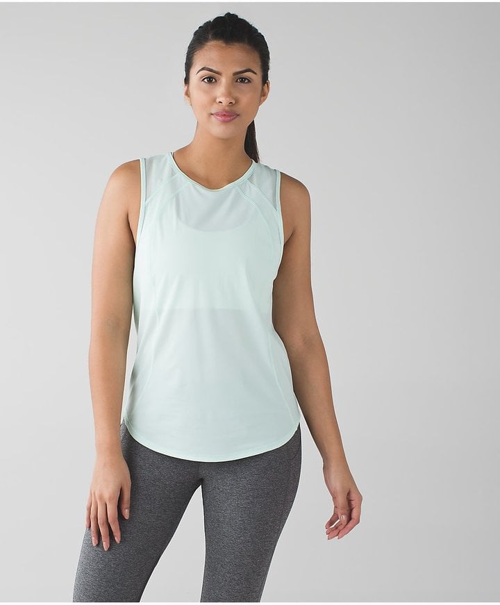 Lululemon Sculpt Tank MintGreen Workout Clothes POPSUGAR Fitness