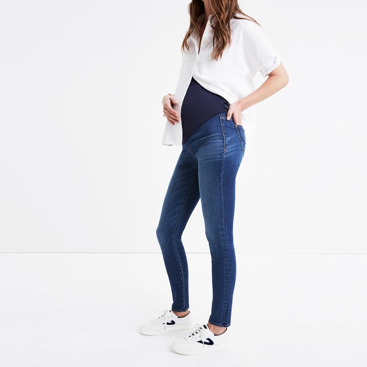 Madewell Maternity Over-the-Belly Skinny Jeans in Danny Wash