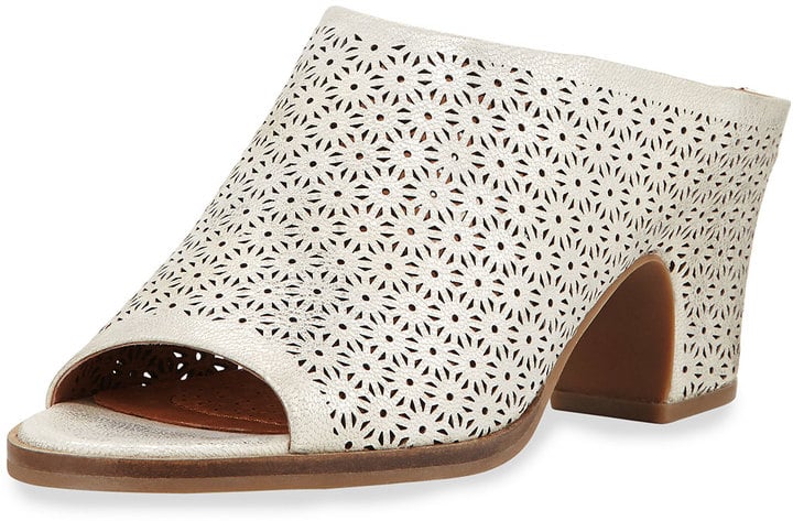 Gentle Souls Post Laser-Cut Low-Heel Mule ($195)