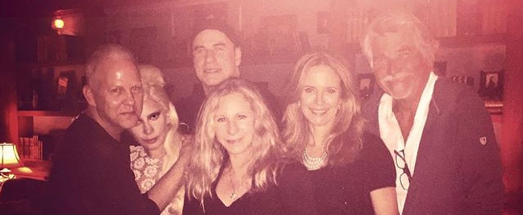 Lady Gaga Hangs Out With John Travolta and Barbra Streisand