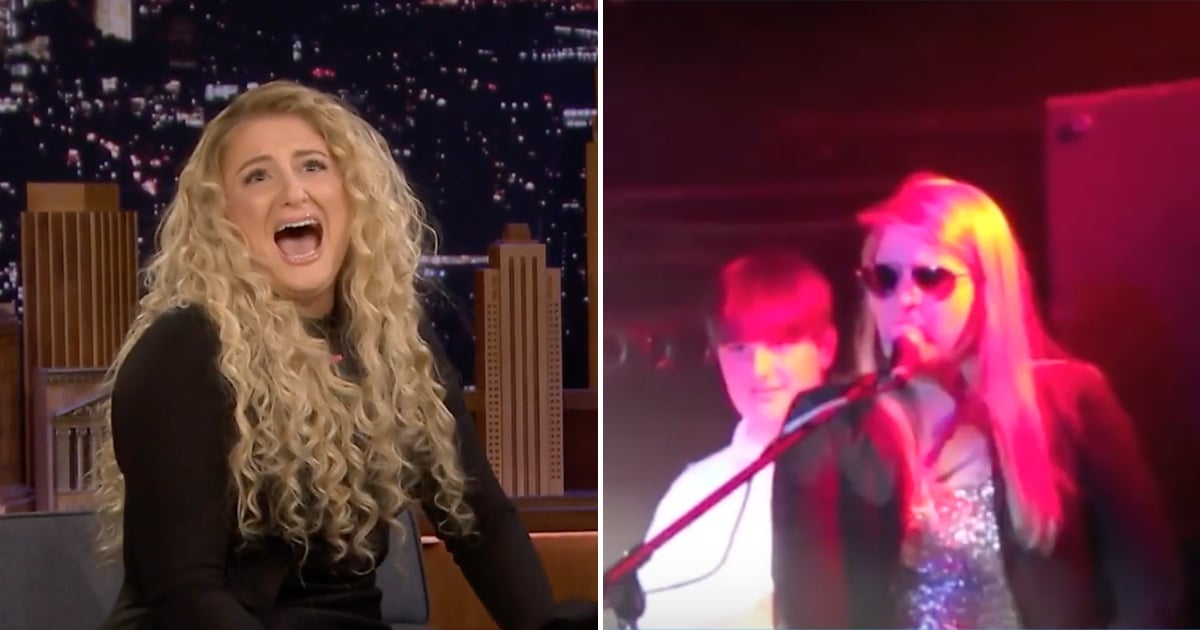 Watch: Meghan Trainor performs, shows off son Riley on 'Late Late Show' 