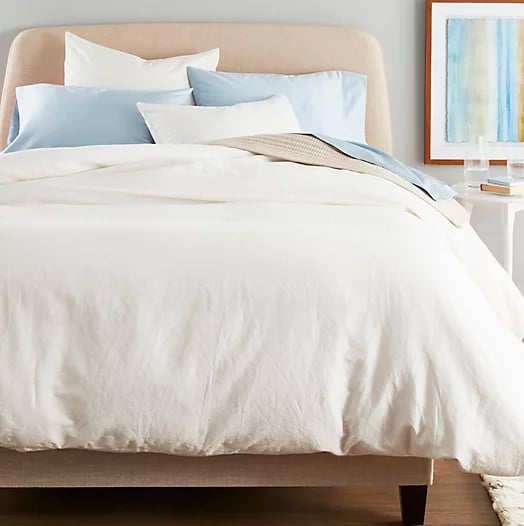 Nestwell Washed Linen Cotton 3-Piece Full/Queen Comforter Set