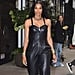Ciara Wears LITA by Ciara Leather Jumpsuit and Celine Boots