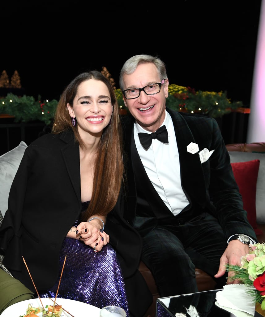 Emilia Clarke and Paul Feig at the Last Christmas Premiere