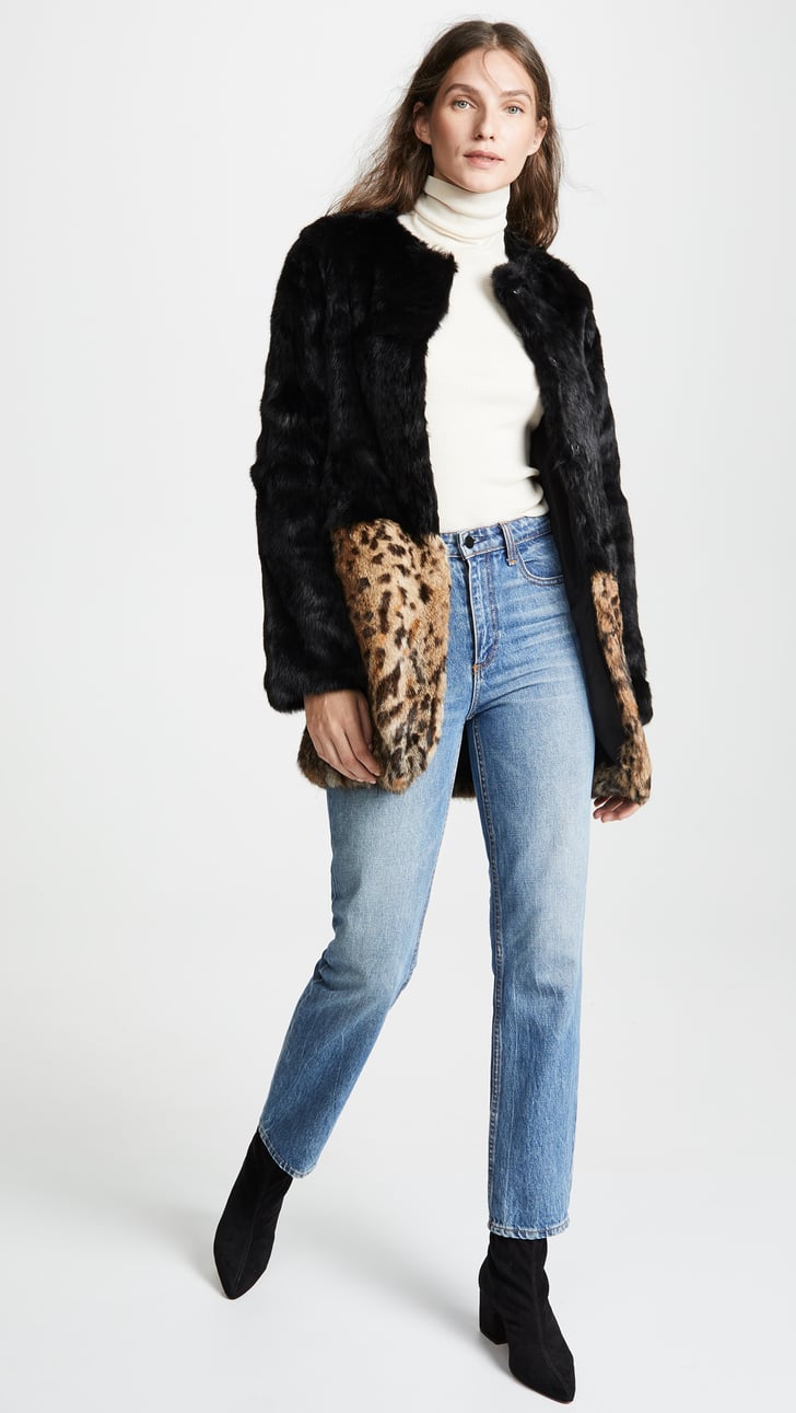 Adrienne Landau Leopard Combo Fur Coat | Best Cyber Monday Designer ...
