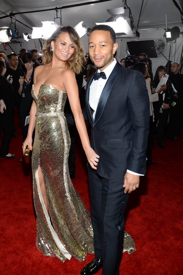 Chrissy Teigen And John Legend At The Grammys 2014 Popsugar Celebrity