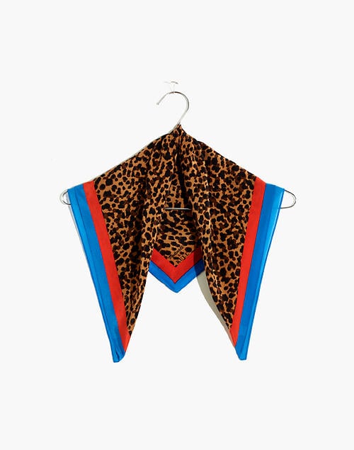 Madewell x Kule Silk Leopard Bandana