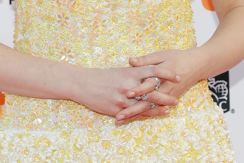 She Also Styled the Dress With a Handful of Rings