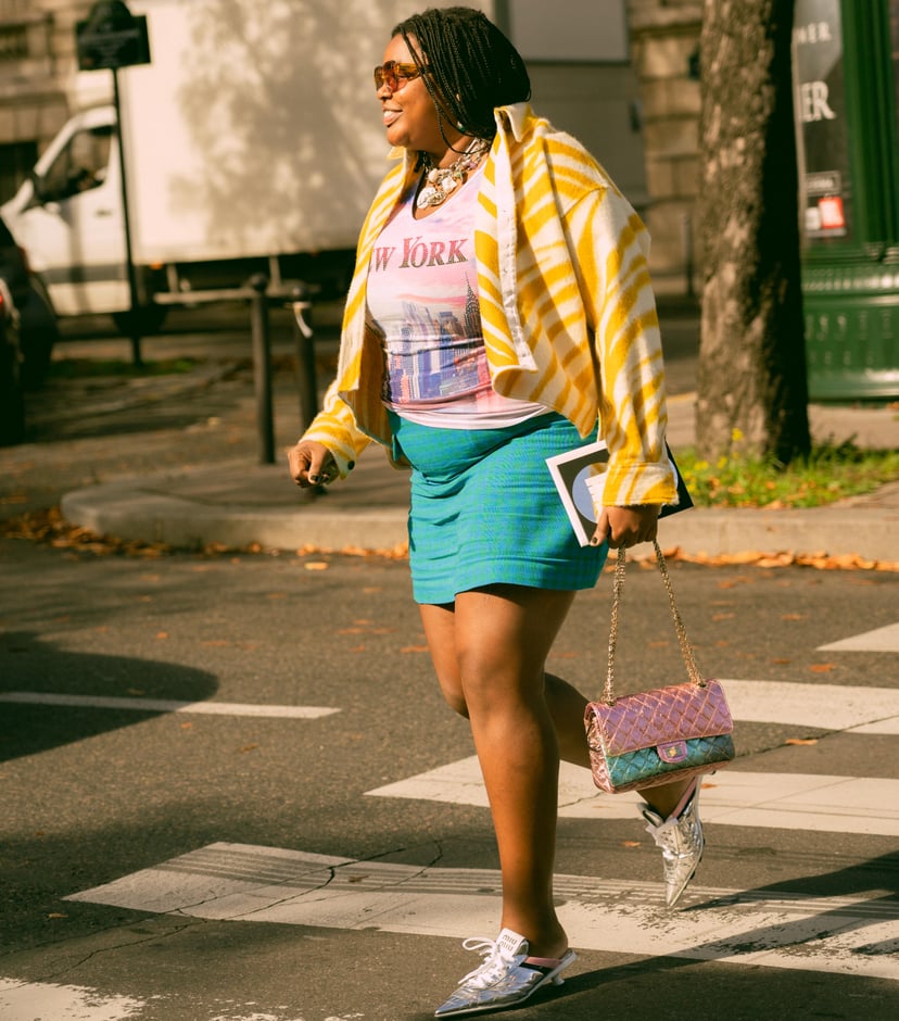 80s Bold Printed Multicolored Skirt Logomania Vintage Bold 