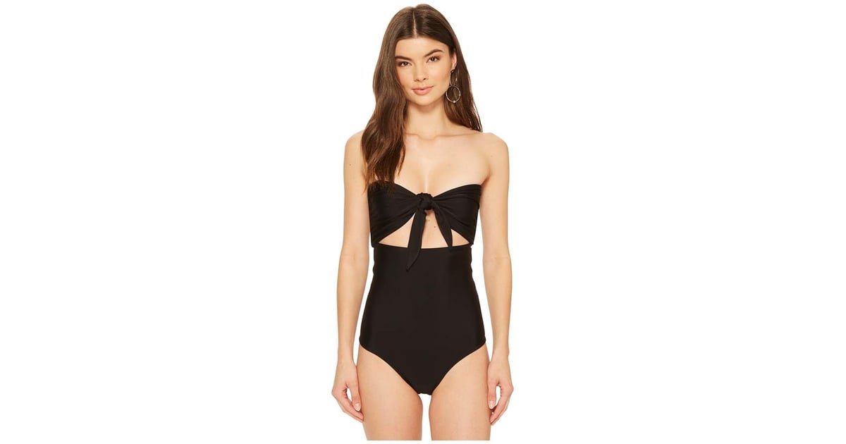 Mikoh Swimwear Lana One-Piece | Iggy Azalea's Black Cutout Swimsuit | POPSUGAR Fashion Photo 5