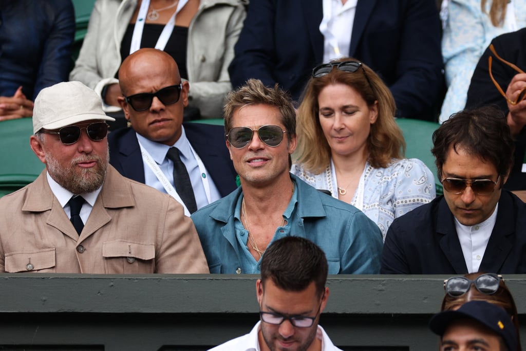 Brad Pitt at Wimbledon 2023