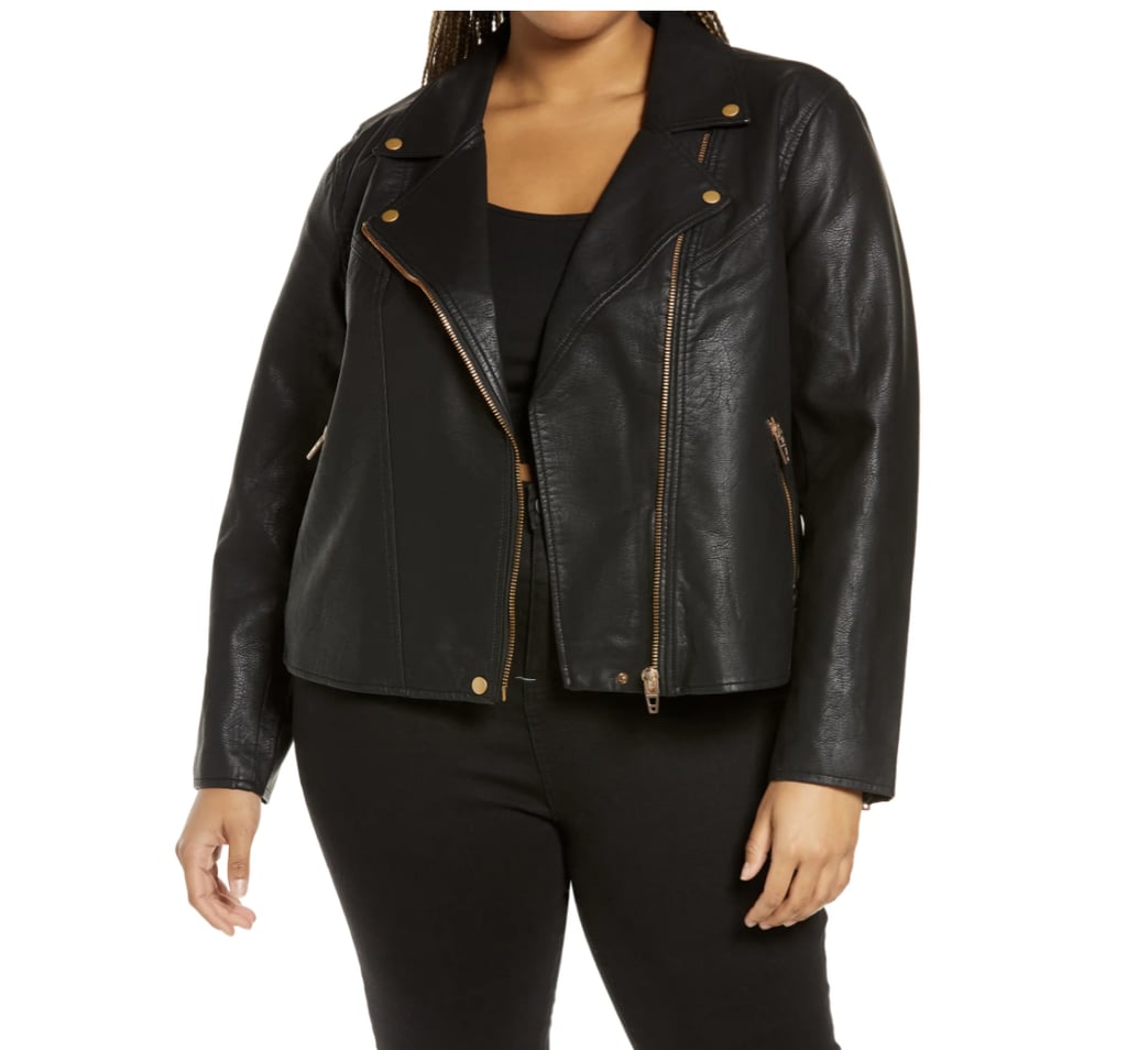 BlankNYC Lifechanger Faux Leather Moto Jacket