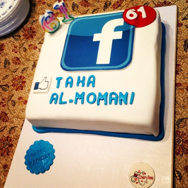 When 61-Year-Olds Celebrate With a Facebook Cake