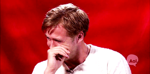 Ryan Gosling Laughing Until He Cries Happy GIFs POPSUGAR Smart 