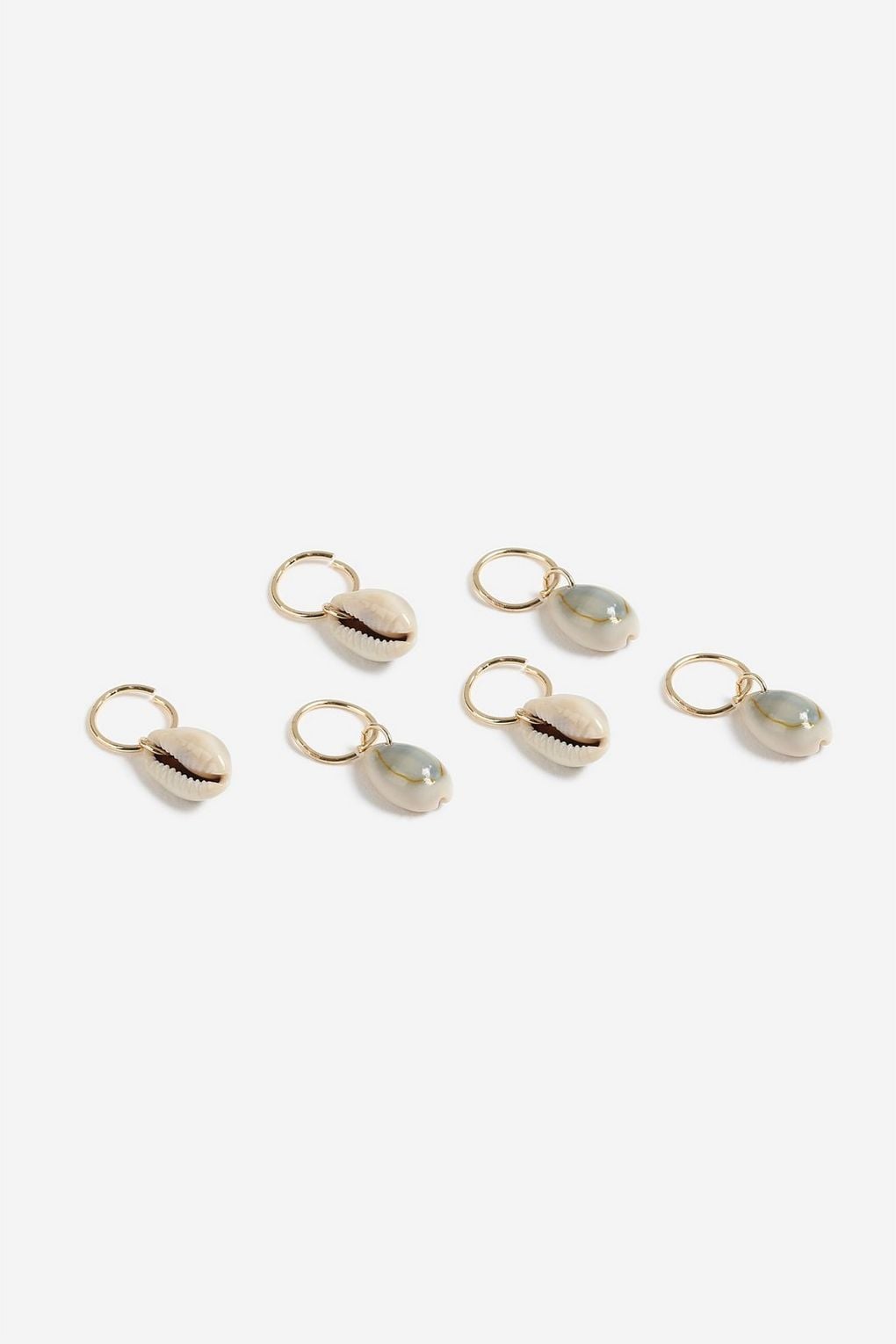 Topshop Shell Drop Hair Rings The Shell Necklace of Your