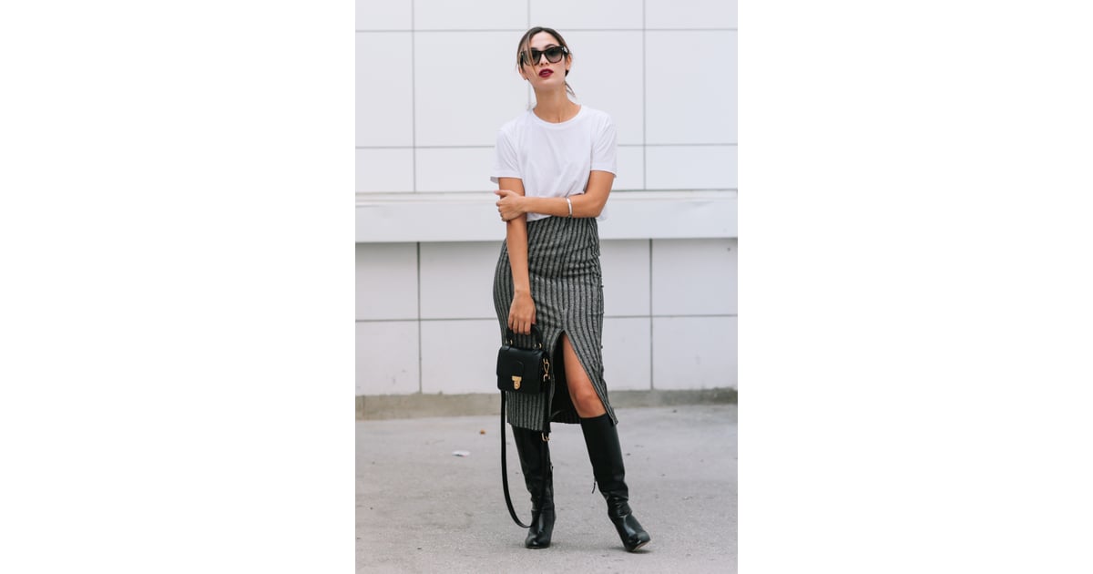 white shirt to tuck into skirt