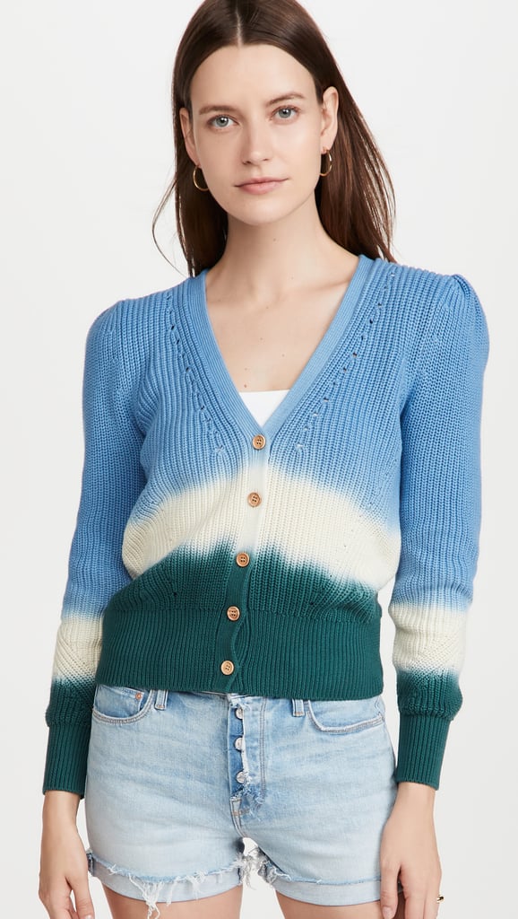 A Puff-Sleeve Cardigan: Veronica Beard Parula Cardigan