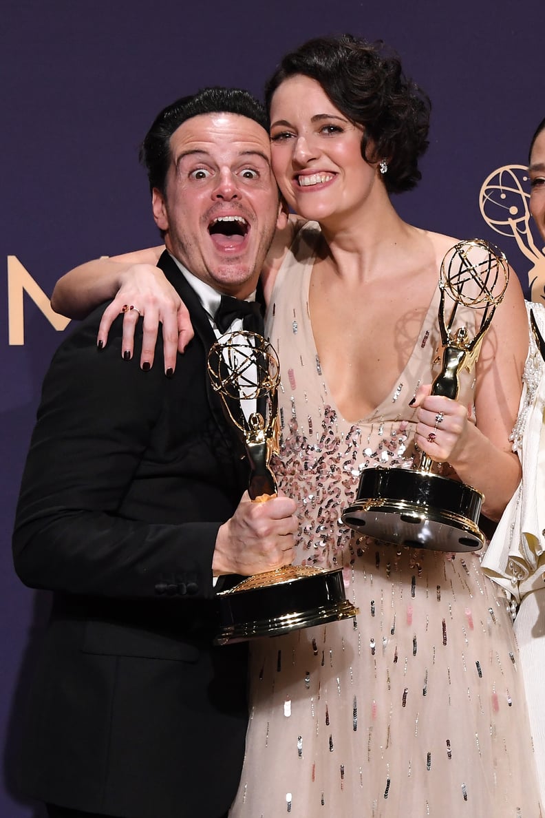 Andrew Scott and Phoebe Waller-Bridge at the 2019 Emmys