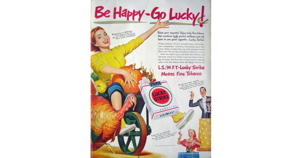 Be Happy-Go-Lucky! | Vintage Thanksgiving Ads | POPSUGAR ...