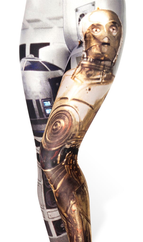 You may have noticed printed leggings are having a major moment right now. And it doesn't get any greater than a dynamic droid duo on these Black Milk Artoo and Threepio Leggings ($79). They're the ultimate conversation starter, and just think of all the outfit possibilities!
— KS