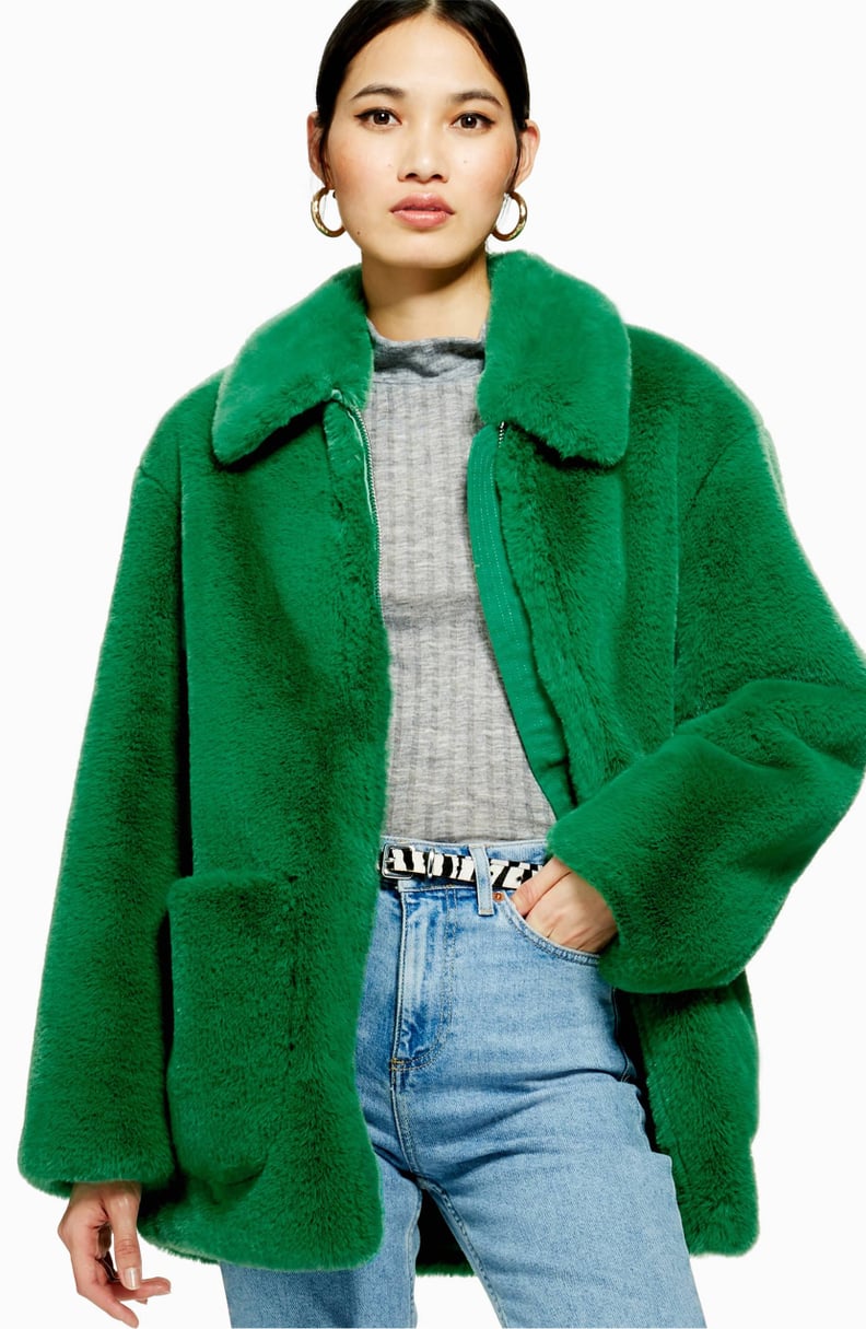 Topshop Faux Fur Jacket