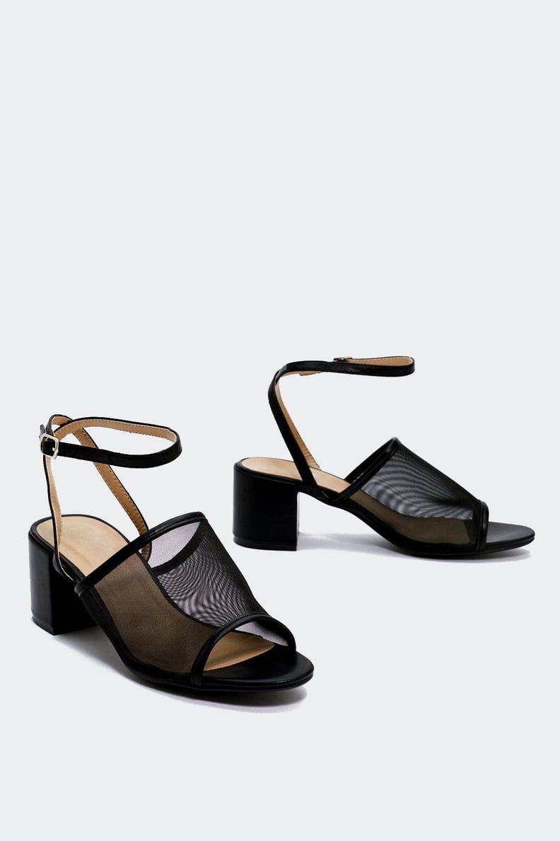 Nasty Gal Sheer the Dance Floor Mesh Sandal