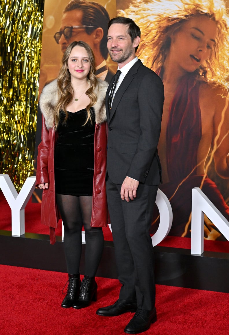 Tobey and Ruby Maguire at the "Babylon" Premiere