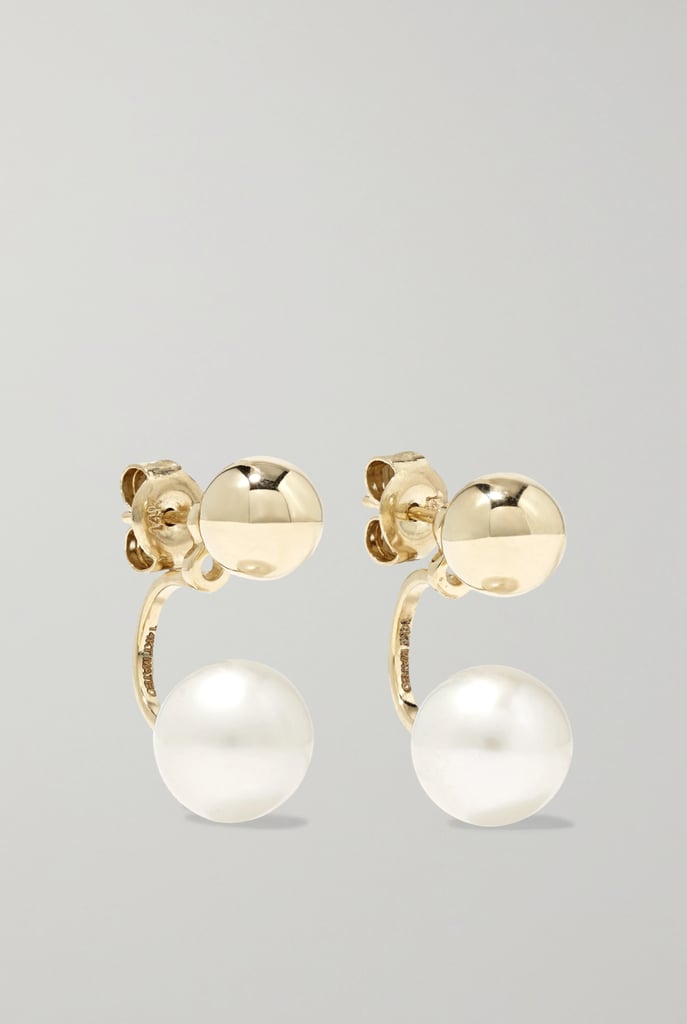 Mateo 14-Karat Gold Pearl Earrings