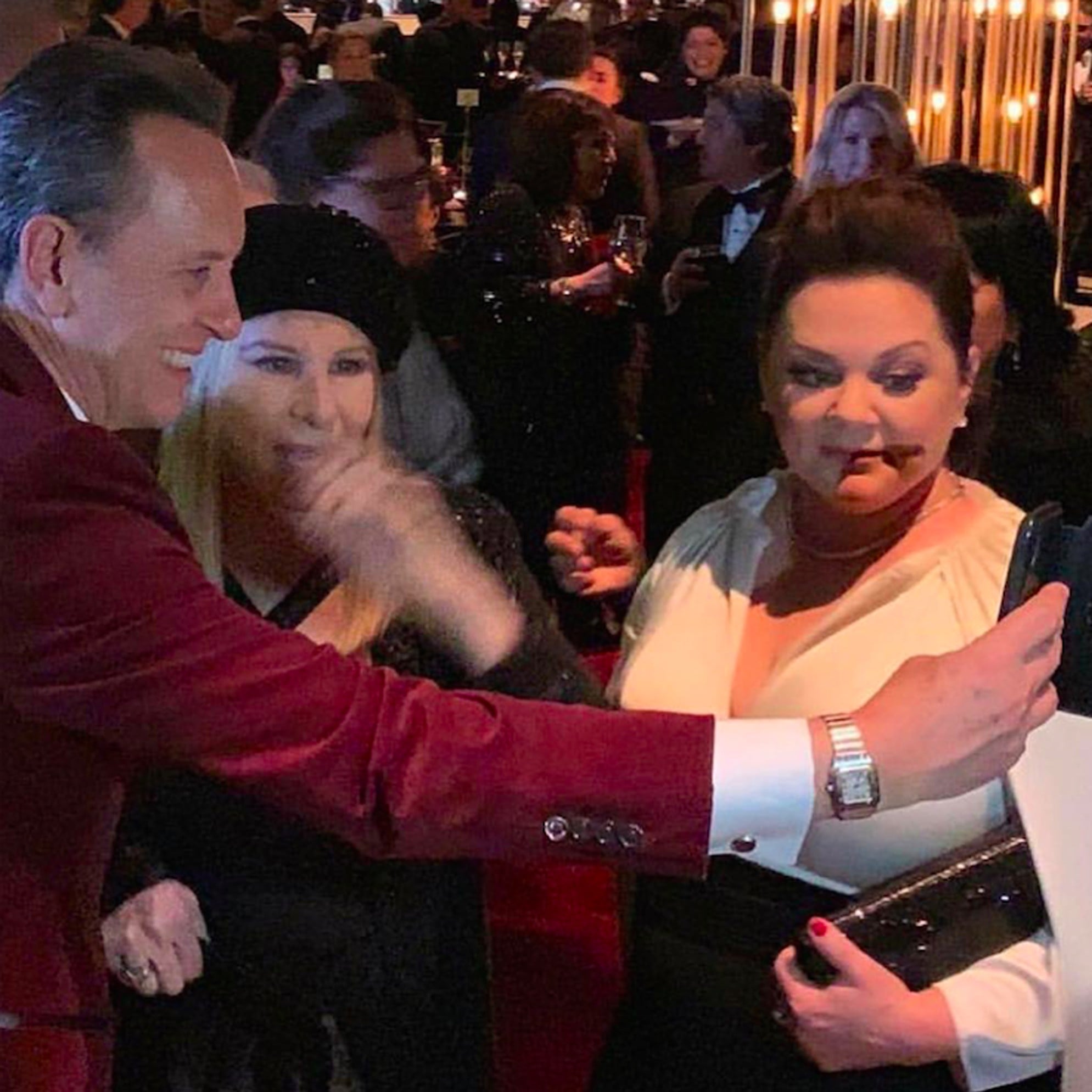 Richard E Grant Meeting Barbra Streisand At The 2019 Oscars Popsugar Celebrity