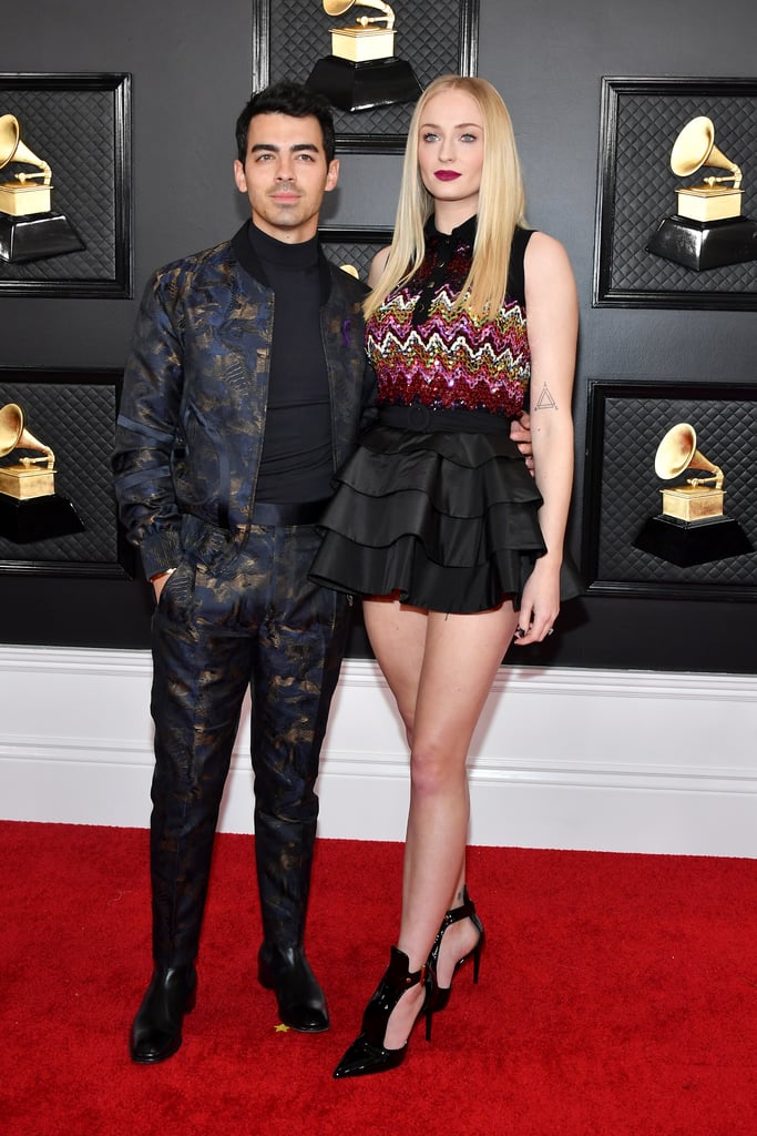 Sophie Turner and Joe Jonas at the 2020 Grammys