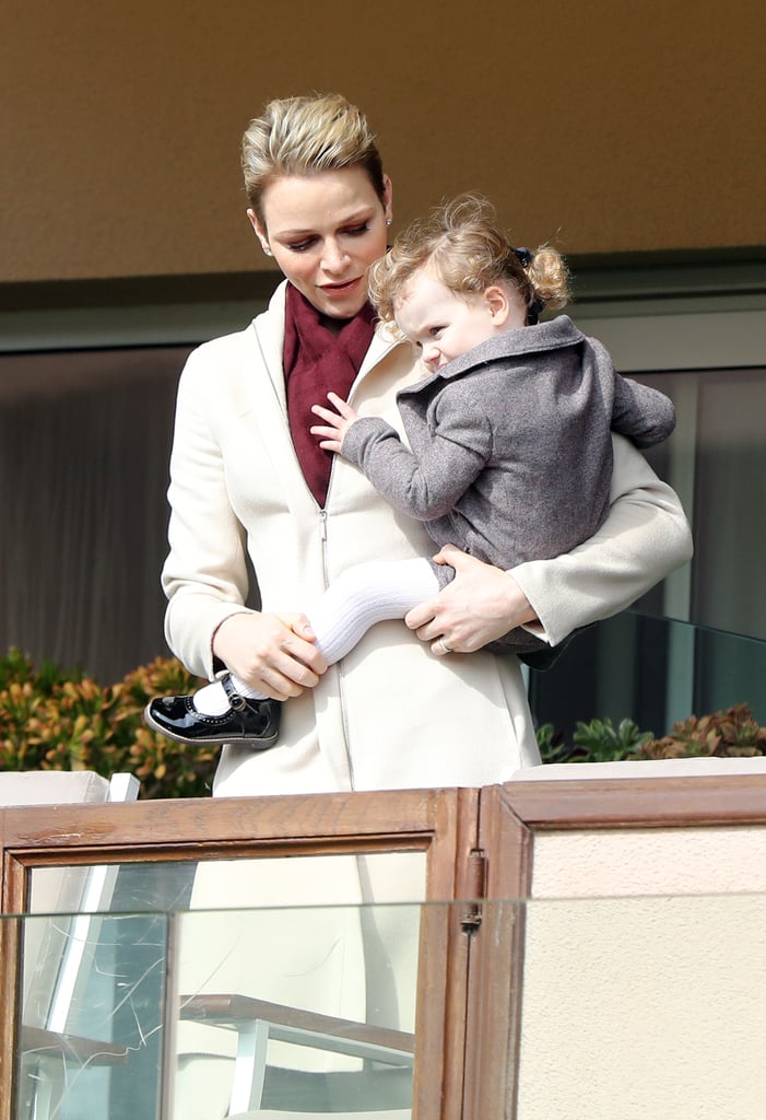 Princess Charlene and Family at Rugby Tournament Monaco 2017