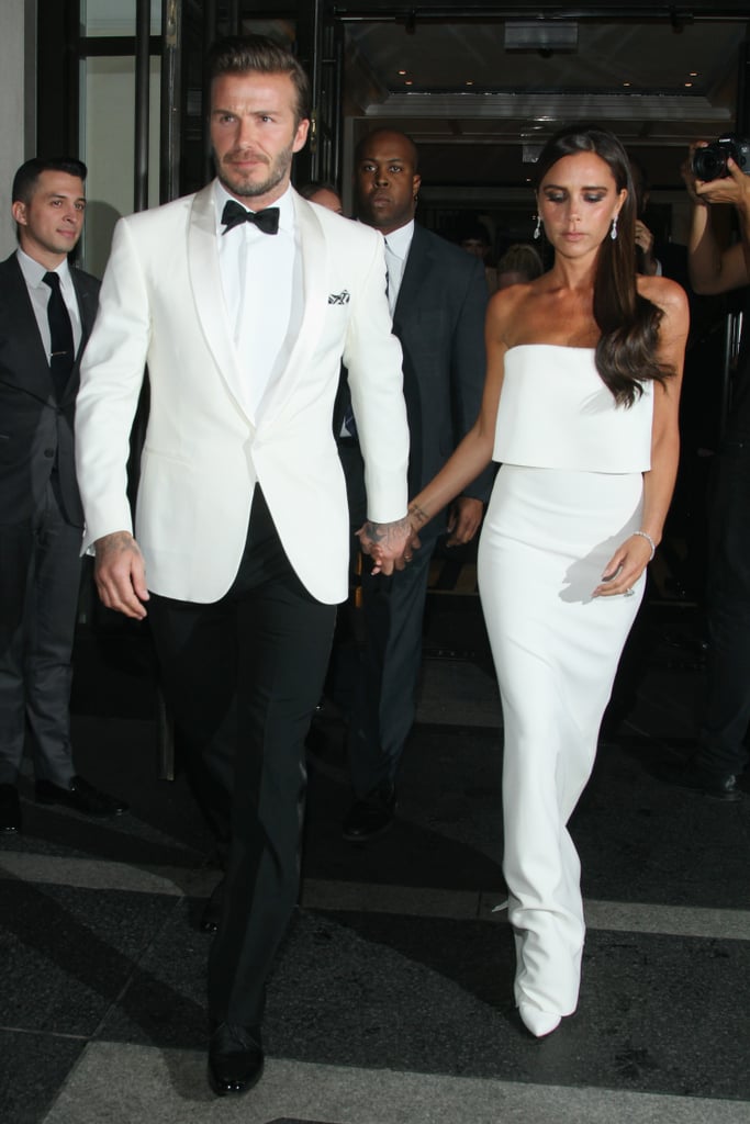 Victoria and David Beckham at the Met Gala 2014