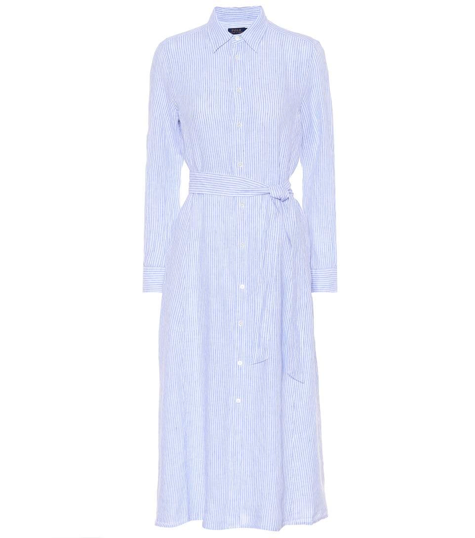 Shop It: Polo Ralph Lauren Linen Shirtdress | The 10 Chicest Dresses Celebs  Have Worn This Summer — and Where to Get Them | POPSUGAR Fashion Photo 13