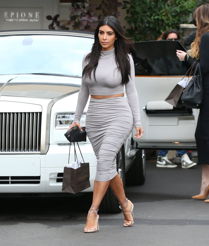 Kim Kardashian and North West Getting Ready