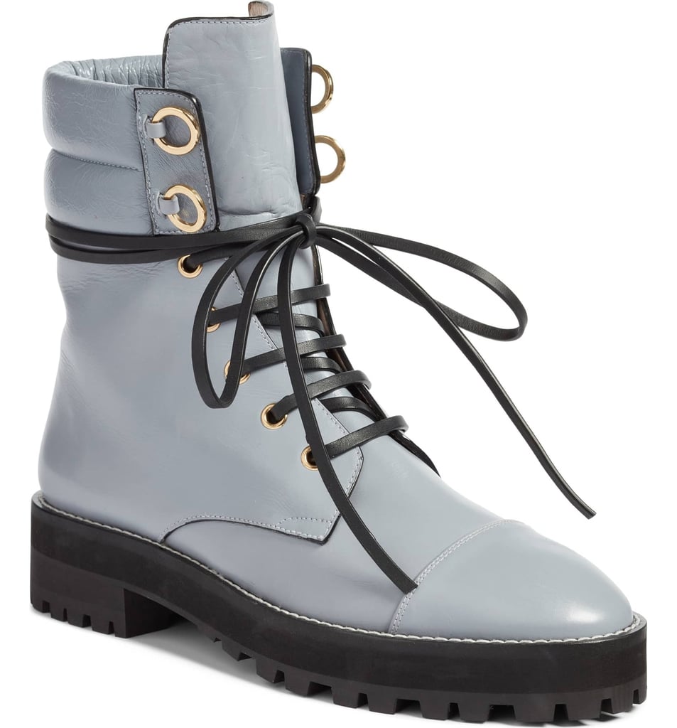 stuart weitzman lexy leather combat boots