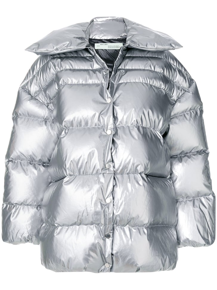 OffWhite Puffer Coat Priyanka Chopra's Gold Puffer Jacket POPSUGAR