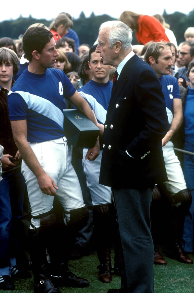 Prince Charles and Lord Mountbatten at a Polo Match in 1979