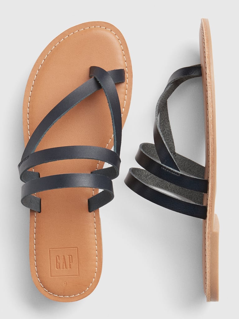 Strappy Toe Slide Sandals