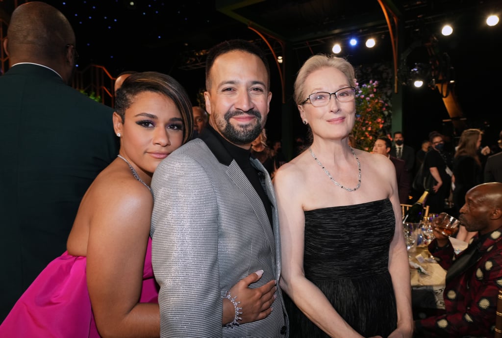 Ariana DeBose, Lin-Manuel Miranda, and Meryl Streep at the 2022 SAG Awards