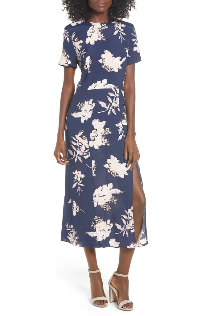 print midi dress