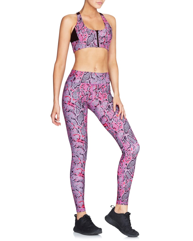 Vie Active Zanna Supplex Tights in Pink Python and Persian Rose