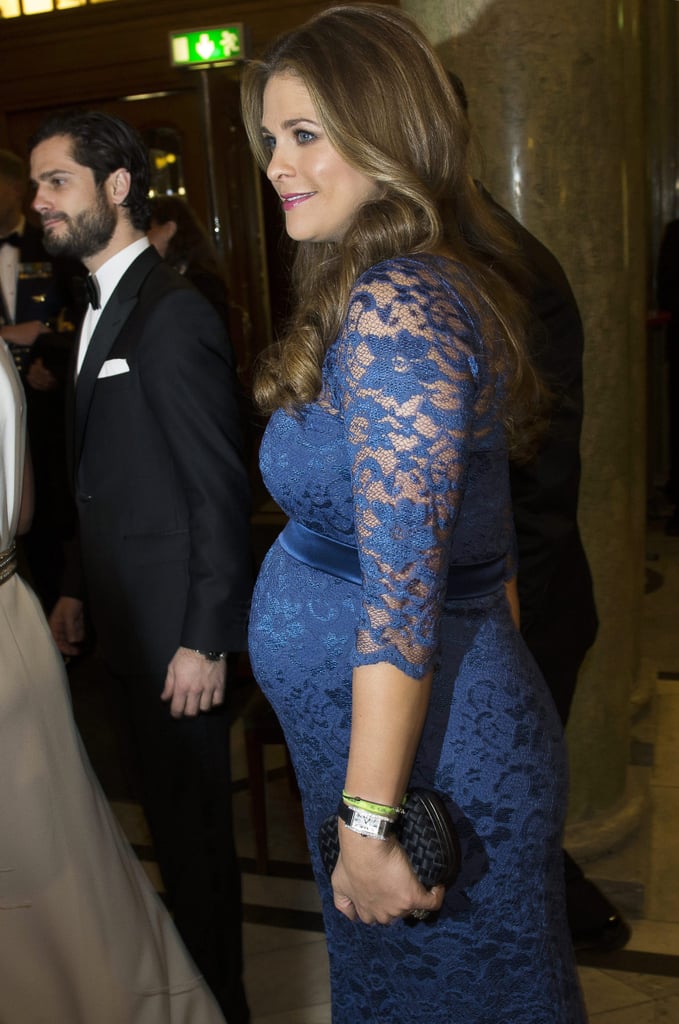 We got a glimpse of the royal baby bump in December at festivities honoring Queen Silvia.