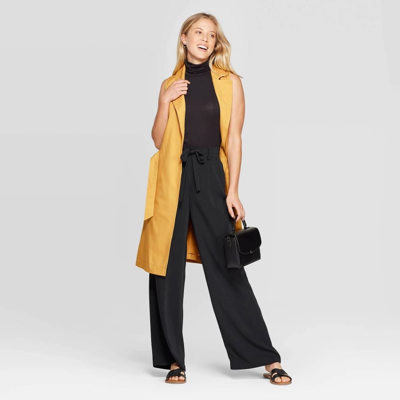 A New Day Regular Fit Sleeveless Trench Coat