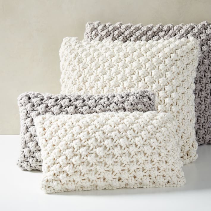 West Elm Bobble Knit Pillow Covers