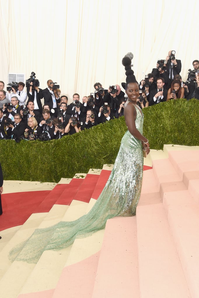 Lupita Nyong'o Calvin Klein Dress Met Gala 2016